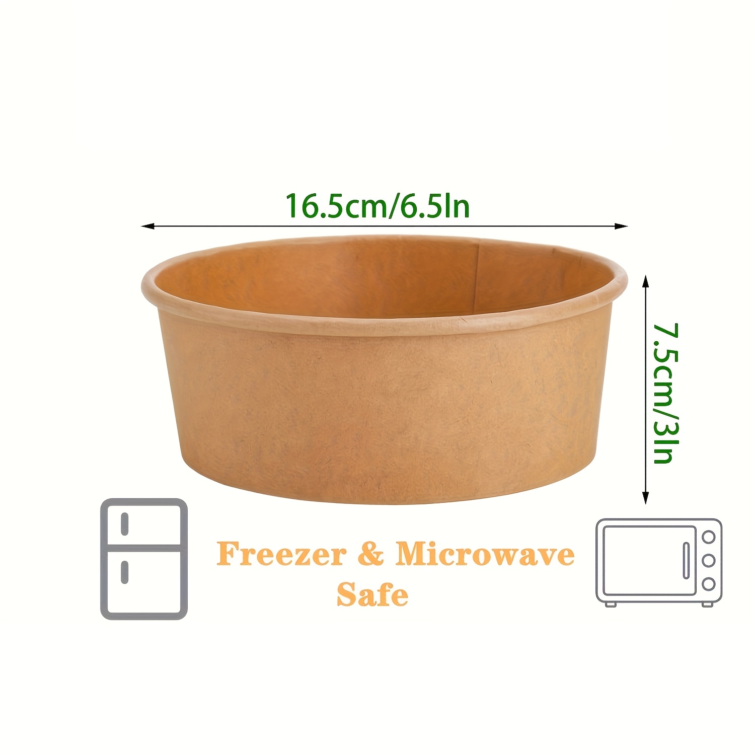 44Oz/1300Ml 25/50 Pack Paper B - Salad Container Jar recension och pris