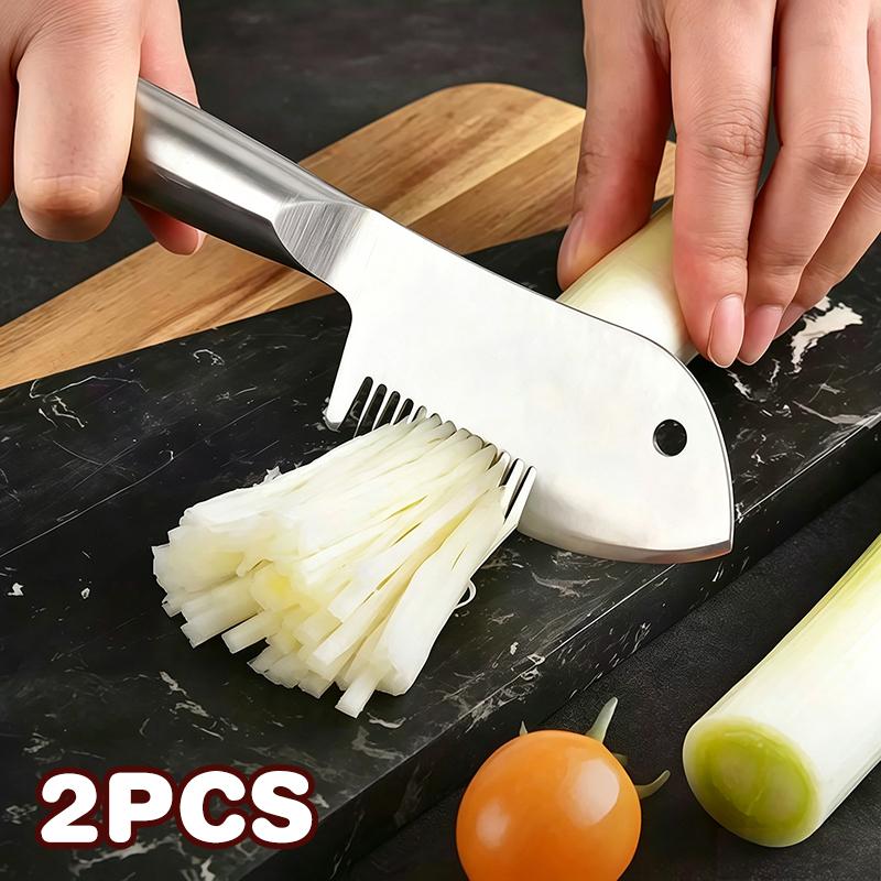 2 PCS Stainless Steel Scallion - Meal Prep For Cutting recension och pris