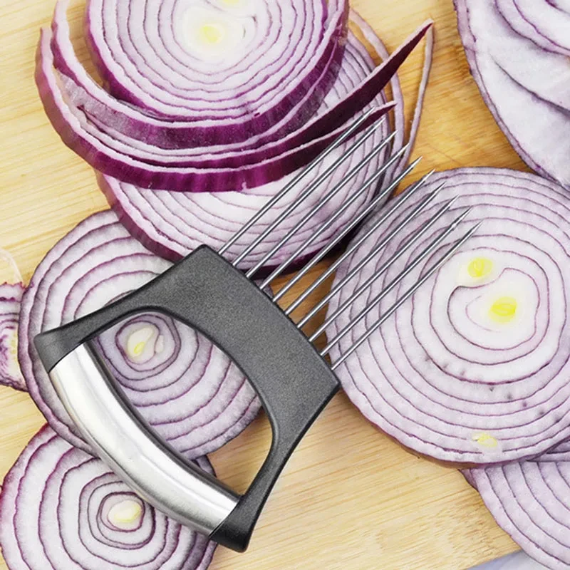 Stainless Steel Onion Cutter H - Onion Holder Slicer recension och pris