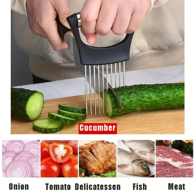 Stainless Steel Onion Needle S - Onion Holder Slicer recension och pris