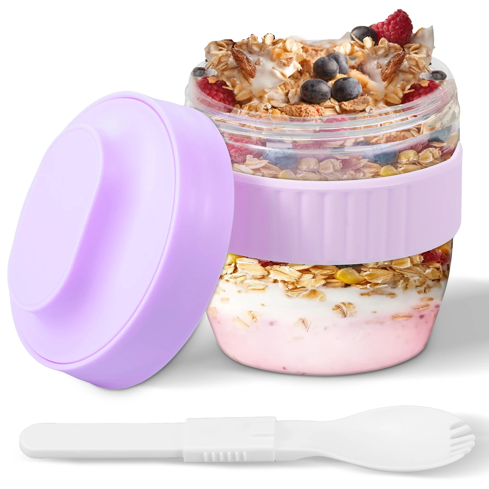 Double Layer Overnight Oats Co - Meal Prep Oatmeal Jars recension och pris