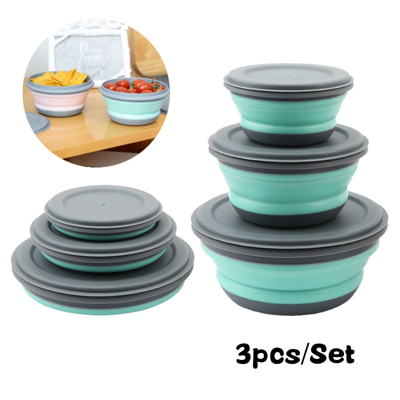Portable Folding Lunch Box Bow - Salad Container Jar recension och pris