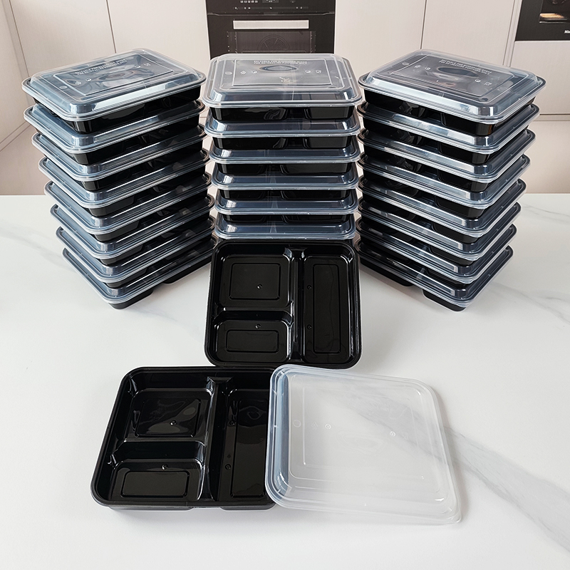 3-Compartment 34 Oz/1000 Ml, 1 - Meal Prep Gym Food recension och pris
