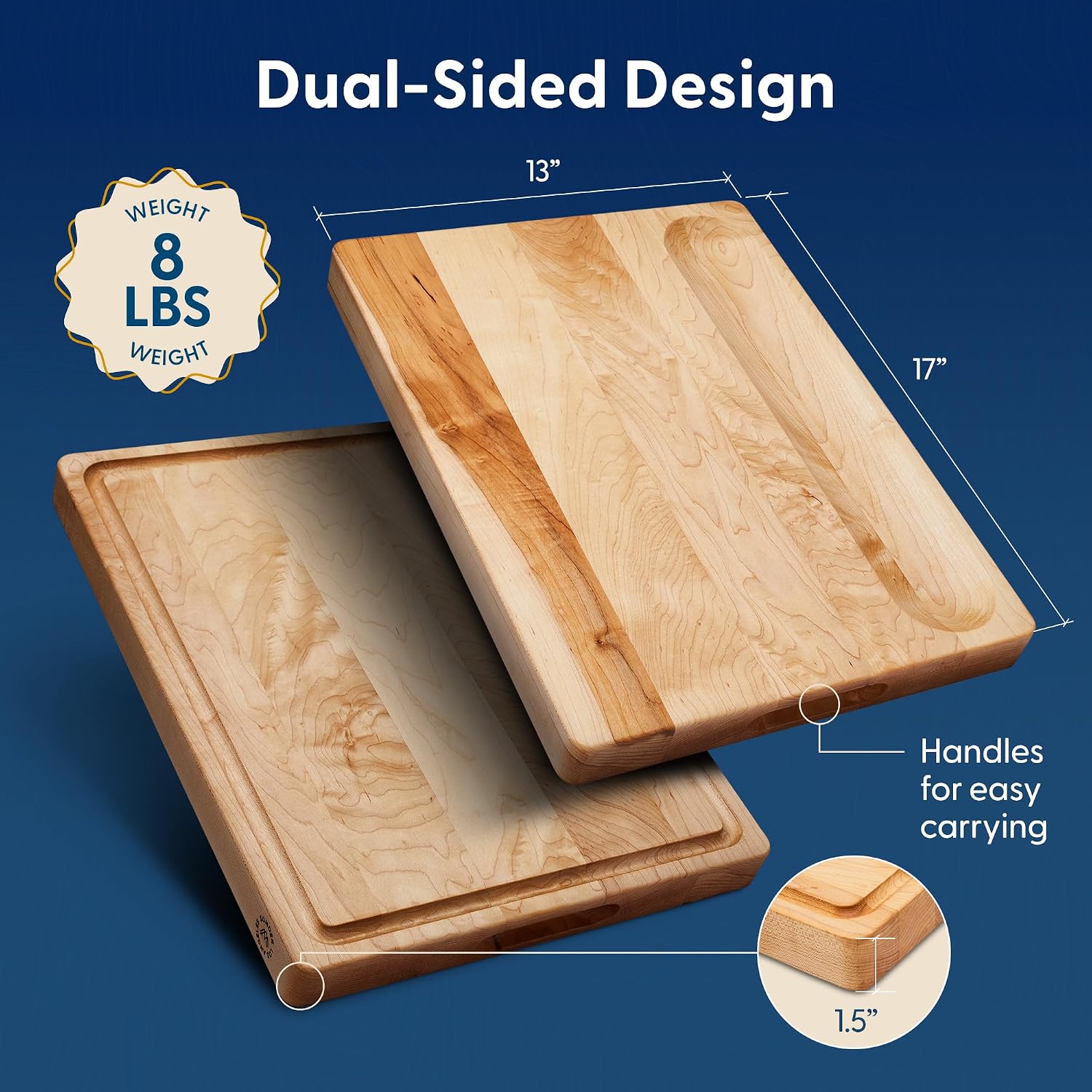 Hard Maple Wood Cutting Board, - Meal Prep For Cutting recension och pris