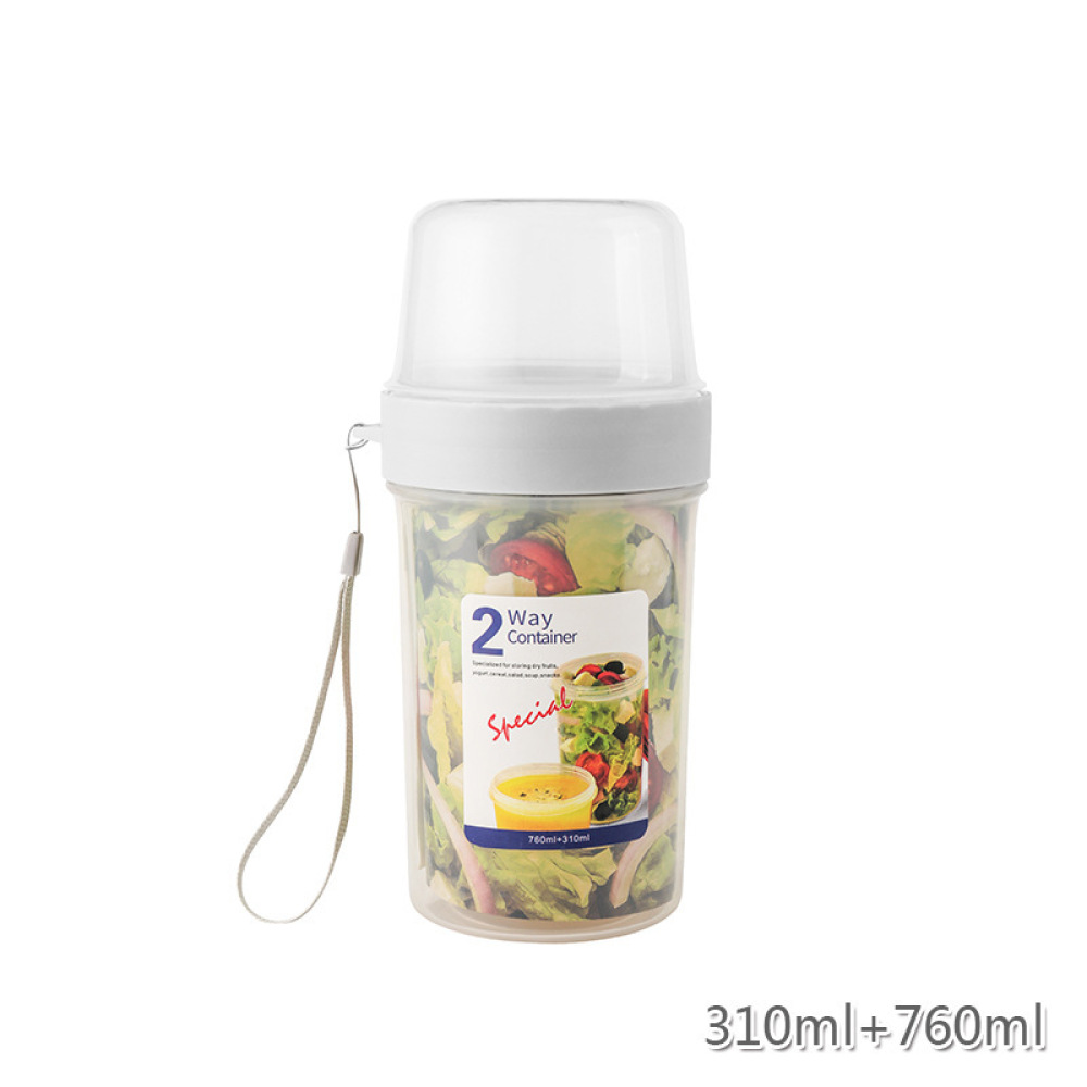 Double Layer Leakproof Food Ca - Meal Prep Jars With Lids recension och pris